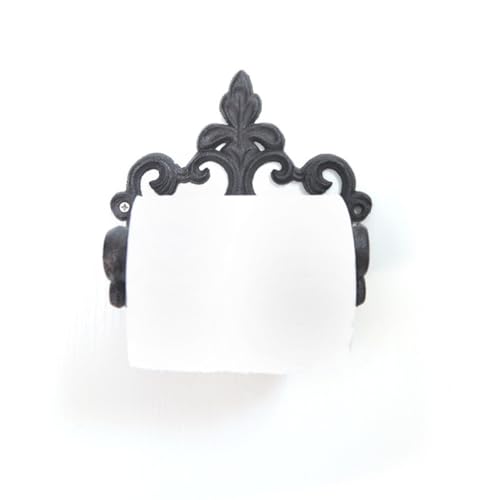 Porte-serviettes en fer forge retro qualite artisanale et design arrondi - 3