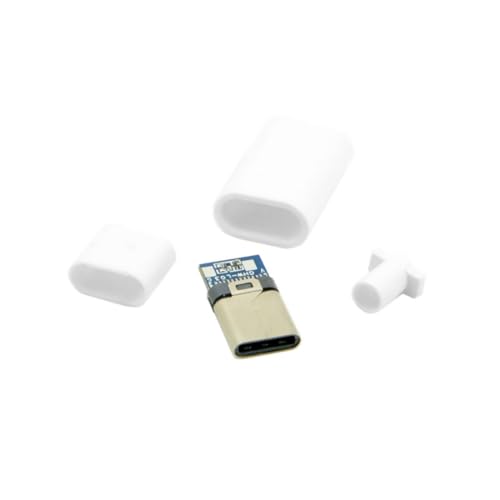 Conector USB C 3.1 Macho 24PIN Reparación blanco miniatura 3