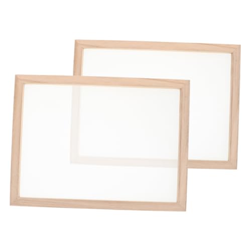 VILLCASE Traditional Papermaking Kit 2pcs Wooden Frame Mesh Screen for Boys and Girls Educational Craft
