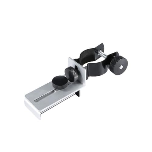 Soporte de metal para fotografía móvil en astronomía y observación con clip KOCKSHION plata