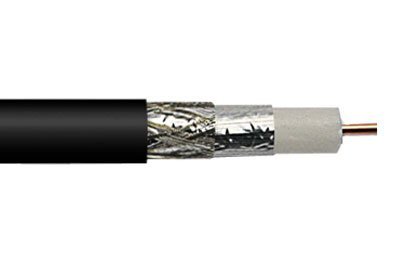 Belden 1523A 14 AWG Braid shield PVC Jacket Black CATV Coax Cable (250ft)