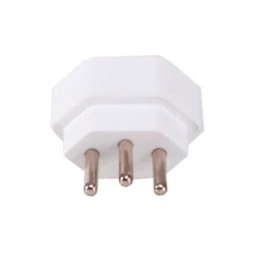 Adaptador Tomada Padrão Americano x Padrão Brasileiro 3 Pinos 10A Branco