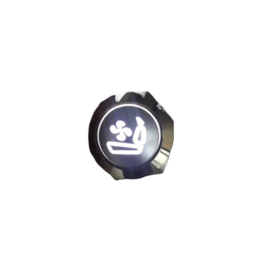 Interrupteur bouton-poussoir métal 16mm 6V blanc étanche à verrouillage pour siège de voiture