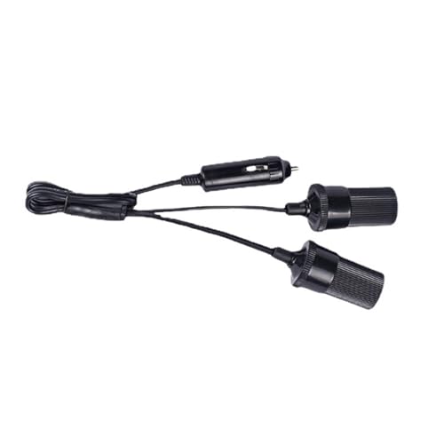 Répartiteur allume-cigare de voiture 12V 24V avec adaptateur Y et câble 2 voies