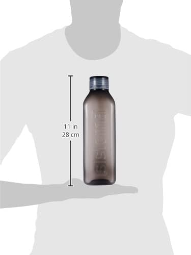 Sistema 1L Square Bottle Black