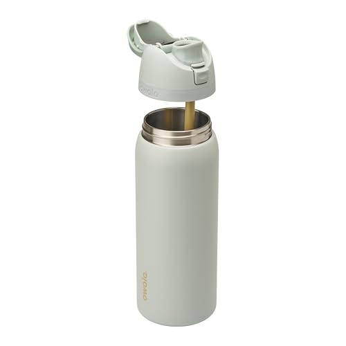 Image of Owala FreeSip Insulated Stainless Steel Water Bottle with Straw, BPA-Free Sports Water Bottle, Great for Travel, 32 Oz, Summer Blue