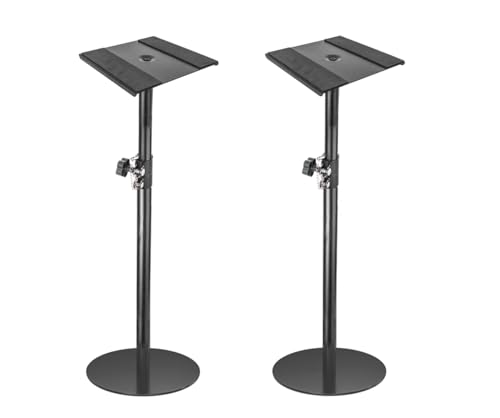 Image of Softline Pro SP 801R Heavy Duty Studio Monitor Stand with Round Base (Set of 2)