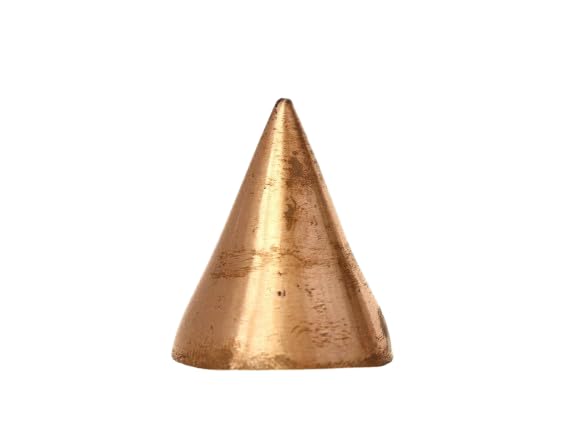 Copper Cone Pyramid for North East - North Corner Correction Kitchen & Bedroom Vastu Dosh Remedies 1.5 inch Approx