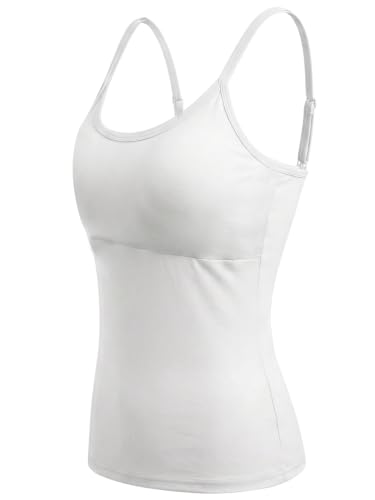 Image of DChica Essentials Padded Camisole Starter Bra for Young Girls, Sleeveless Undershirts Cami Vest with Adjustable Straps, Cotton Camisole Tank Top /Innerwear for Girls