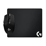 Logitech G G305 LIGHTSPEED Ratón Gaming Inalámbrico, Captor HERO 12K, 12,000 DPI, Batería de 250h, 6 Botones Programables y G240 Alfombrilla de Ratón de Tela, Grosor 1mm, 340 x 280mm, PC/MAC
