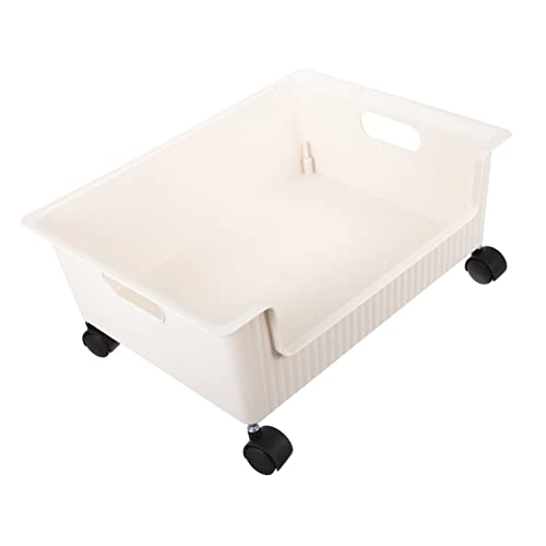 Boîte à livres à roulettes avec chariot roulant polyvalent en PP - 2
