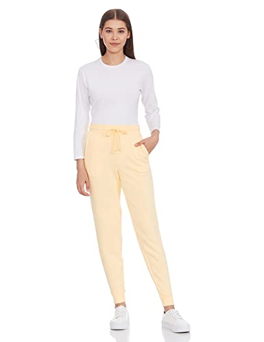 Image of Marks & Spencer Women's Cotton Solid High Rise Regular Fit Jogger