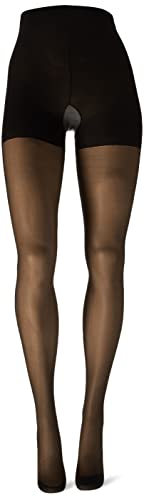 Image of Berkshire 4489 Women's Queen Silky Sheer Control Top Pantyhose - Made in USA - 20 D Reinforced Toe Nylon & Spandex Tights