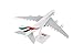 Daron Skymarks Emirates A380-800 Airplane Model Building Kit with Gear, 1/200-Scale