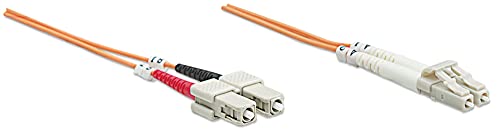 Fibre Optic Patch Cable, Duplex, Multimode, LC/SC, 50/125 µm, OM2, 5 m, LSZH, Orange, Lifetime Warranty, 5m - Image 2