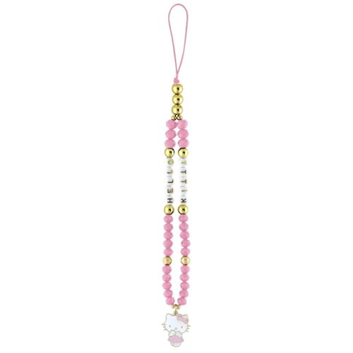 CG MOBILE Hello Kitty Breloque pour téléphone portable en forme de tête de chat Rose