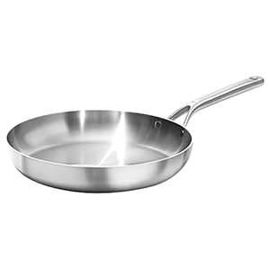 OXO Mira Tri-Ply Stainless Steel, 12″ Frying Pan Skillet, Induction, Multi Clad, Dishwasher and Metal Utensil Safe