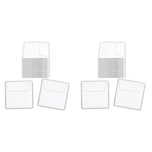 Fundas para monedas de un bolsillo plastificados transparentes pack de 400 protectores PVC