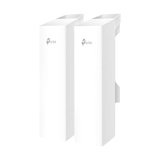 TP-Link Omada EAP215-Bridge KIT WLAN Bridge 5GHz 867Mbit/s, Outdoor CPE bis 5km Reichweite, 3× Gigabit Ports, IP65 wetterfest, PoE, Punkt-zu-Punkt WLAN für Überwachung & Netzwerk Erweiterung
