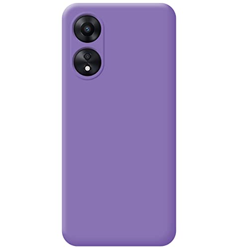 Tumundosmartphone Silicone Liquid Ultra Soft Case for Oppo A78 5G Purple, Morada - Image 2