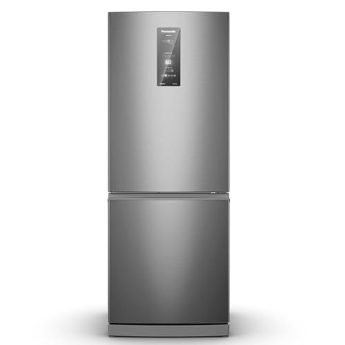Refrigerador Bottom Freezer Panasonic Inverter de 02 Portas Frost Free com 475 Litros Aço Escovado - NR-BB64PV2X