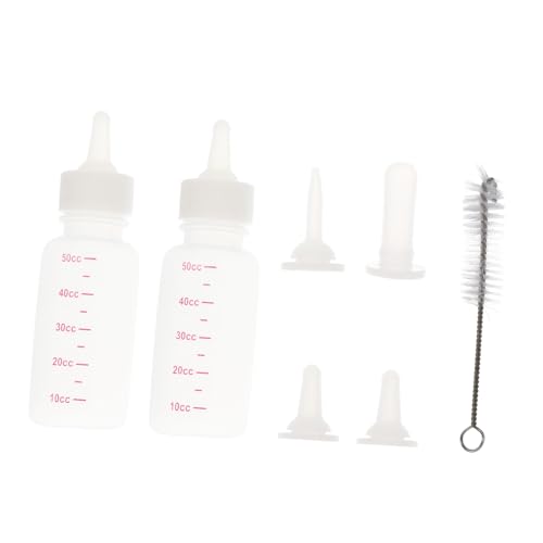 HOLIDYOYO 1 Set Pet Nursing Bottle Feeding Bottles for Newborn Kittens Puppies and Small Animals Complete Kit for Easy and Convenient Pet Feeding Supplies