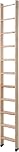 BPS® Detachable Mezzanine Ladder | Spave Saving Staircase | 150kg Weight Rating | Rubber Feet | Floor to Upper Floor Heights of Up to 2.40m | Natural Wood