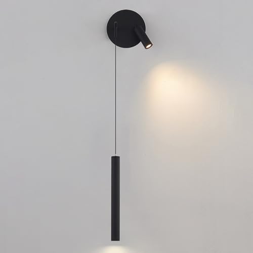 Zygph ZYGPH Schwarze LED Lesewandlampe Wandleuchte