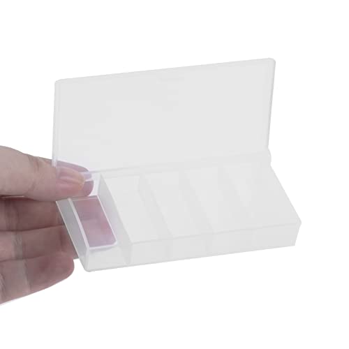 Goture 4 Pack Fishing Tackle Box-Mini Transparent Storage Box For Bait Hook Jewelry Tool Parts Case Container-Plastic Portable Boxes For Outdoor #TOP3