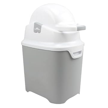 BEBE CONFORT Bebeconfort Mangiapannolini Controlla Odori Misura L, Cestino Salva Spazio Contiene fino a 30 Pannolini, Universale senza Ricariche, Compatibile con qualsiasi sacchetto, colore Grigio