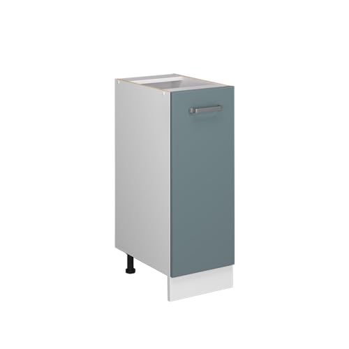 Vicco Apothekerschrank R-Line, Blau-Grau, 30 cm ohne Arbeitsplatte, zur freien Kombination innerhalb modularer Küchensysteme