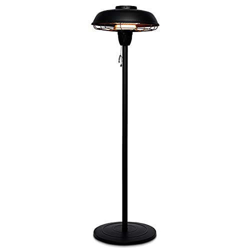 Amazon.com: Star Patio Electric Patio Heater, Outdoor Heater, 1500W Infrared  Patio Heater With UFO Shape Sandy Black Finish, Adjustable Height, IP44  Waterproof, STP2036-B-S : Patio, Lawn u0026 Garden
