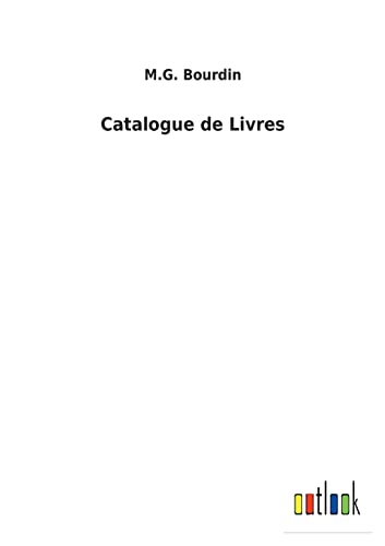Catalogue de Livres (French Edition)