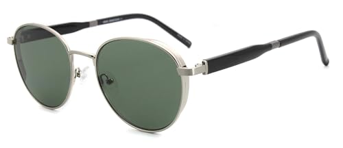 Lunettes de soleil rondes rétro en métal MOSTAR pour hommes style vintage