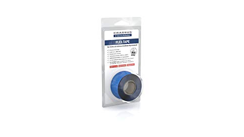 Preisvergleich Produktbild Crassus Flex-Tape, Flexibles und Selbstverschweißendes Reparaturband, 1 Stück, Blau, CRA70601