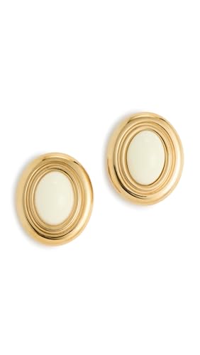 Heaven Mayhem Womens Prize Earrings Gold & Cream One Size