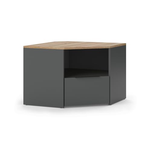 Vicco Lowboard Wido, Anthracite, 68x50cm, Convient comme Support TV avec étagères Ouvertes