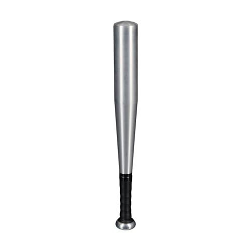 Relaxdays Baseballschläger Aluminium, 18 Zoll, Softballschläger, Baseball und Softball, Aluschläger leicht, Silber