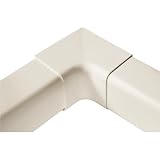 Artiplastic Angolo Interno per Canalina Condizionatore, Raccordo Curva 90°, Pvc Bianco Ral 9010 Antiurto Anti Uva Autoestinguente, 80x60 mm, 1 Pezzo