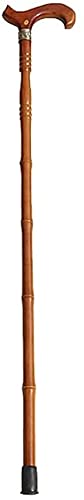 Bastón de madera para caminar Bastón macizo Bastones para personas mayores Muletas Bastones Andadores en forma de T Artículos para personas mayores Longitud 96,5 cm Fácil de acortar charitable