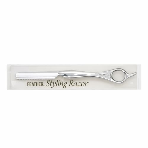 Feather - 7.25-inch Styling Razor Handle The Professional tool for Hair Cutting Thinning Layering Texturizing and Feathering - The # 1 Stylist and Barber Razor Tool