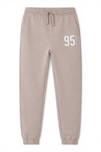 Image of Alan Jones Clothing Boy's Joggers Trackpant with Placement Print | Ribbed Waist & Hem | Drawstring Closure | Regular Fit | Sizes 5-16 Years