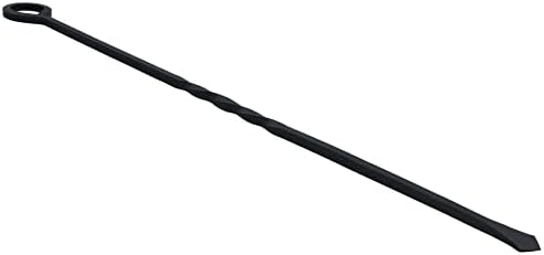 AB Tools 21" Loop Top Twisted Poker Fire Coal Wood Burner Black Steel Metal 550mm