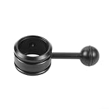 Gdfnmogo 2,5 cm Kugelgelenk-Adapter für Tauchlichthalterung – Taschenlampenhalter aus Aluminiumlegierung mit 29–34 mm Kompatibilität, für CNC-eloxierte schwarze Halterung