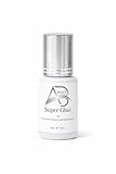 Eyelash Extension Super Glue – Fast Drying Lash Adhesive, Long-Lasting Professional False Eyelash Glue, Less Than 1 Second Dry Time, Strong Bond (5ml)