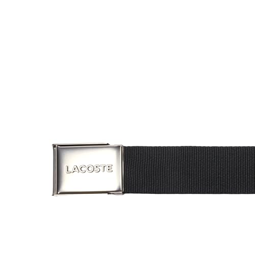 Image of Lacoste Men's L.12.12 Textile Signature Croc Logo Belt