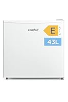 Comfee RCD50WH2(E) Mini Kühlschrank / 43L Kühlbox mit Eisfach/Kühlschrank Klein für Zimmer & Büro/Schnelle Kühlung in der Chiller Box/Temperaturregelung/Verstellbare Füße / 80 kWh/Jahr/Weiß