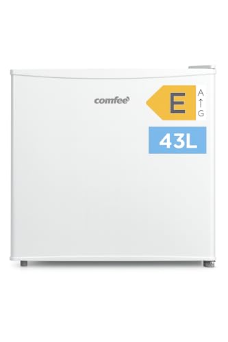 Comfee RCD50WH2(E) Mini Kühlschrank / 43L Kühlbox mit Eisfach/Kühlschrank Klein für Zimmer &...