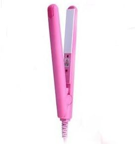 Amazon ミニヘアアイロン プロフェッショナルヘアアイロン 可愛いピンク とても軽い 約100ｇ コネクトワールド ビューティー 通販