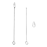 2pcs Hanging Bird Treat Skewer Parrot Fruit Feeder, 10.2 Inch Stainless Steel Bird Fruit Fork Food Holder Foraging Toy for Parrot Parakeet Conure, LXLVOUEG